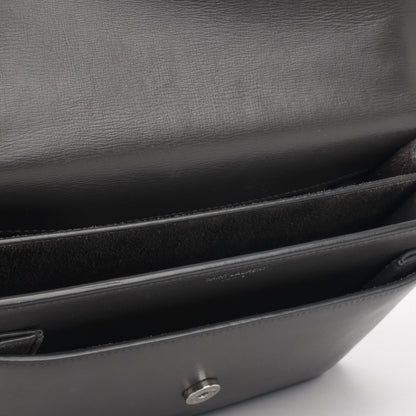 Saint Laurent Sunset Calfskin Red Shoulder Bag