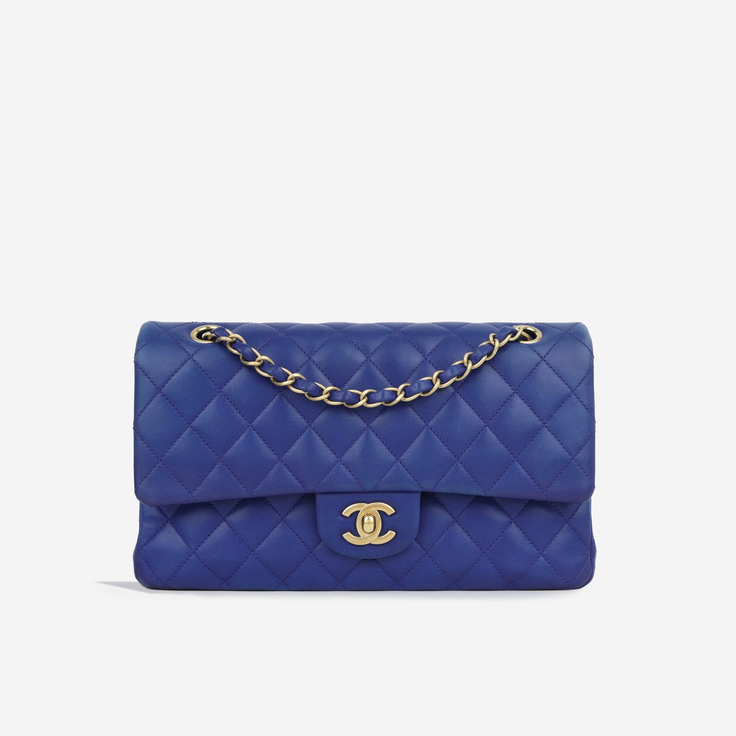 Chanel Classic Flap Lambskin Gold Shoulder Bag Style 59