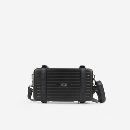 Dior Monogram Leather Mini Shoulder Bag