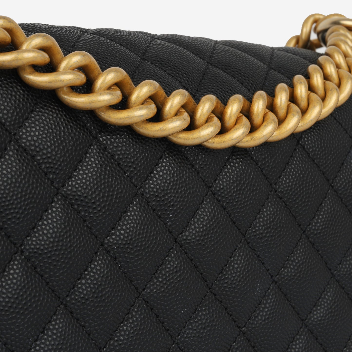 Chanel Boy Bag Caviar Black Shoulder Bag Style 9