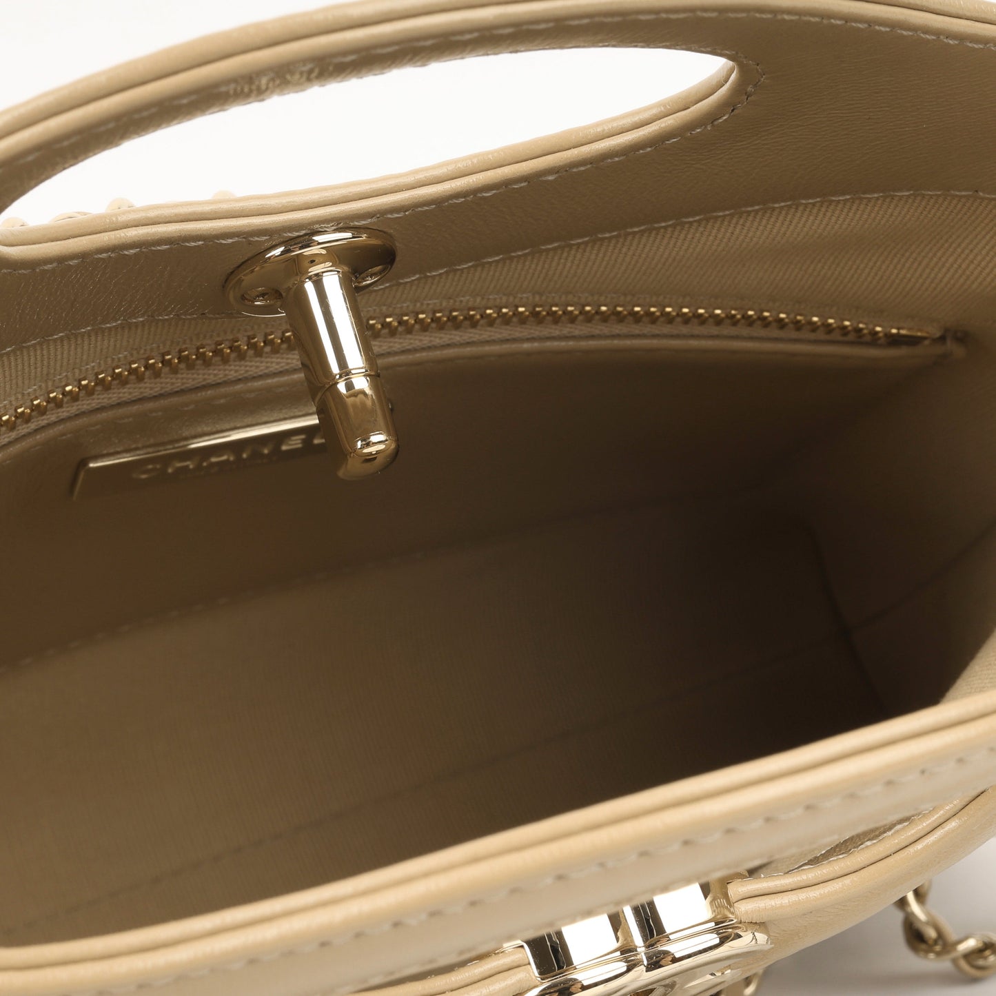 Chanel Luxury Calfskin Gold Handbag