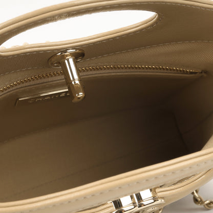 Chanel Luxury Calfskin Gold Handbag