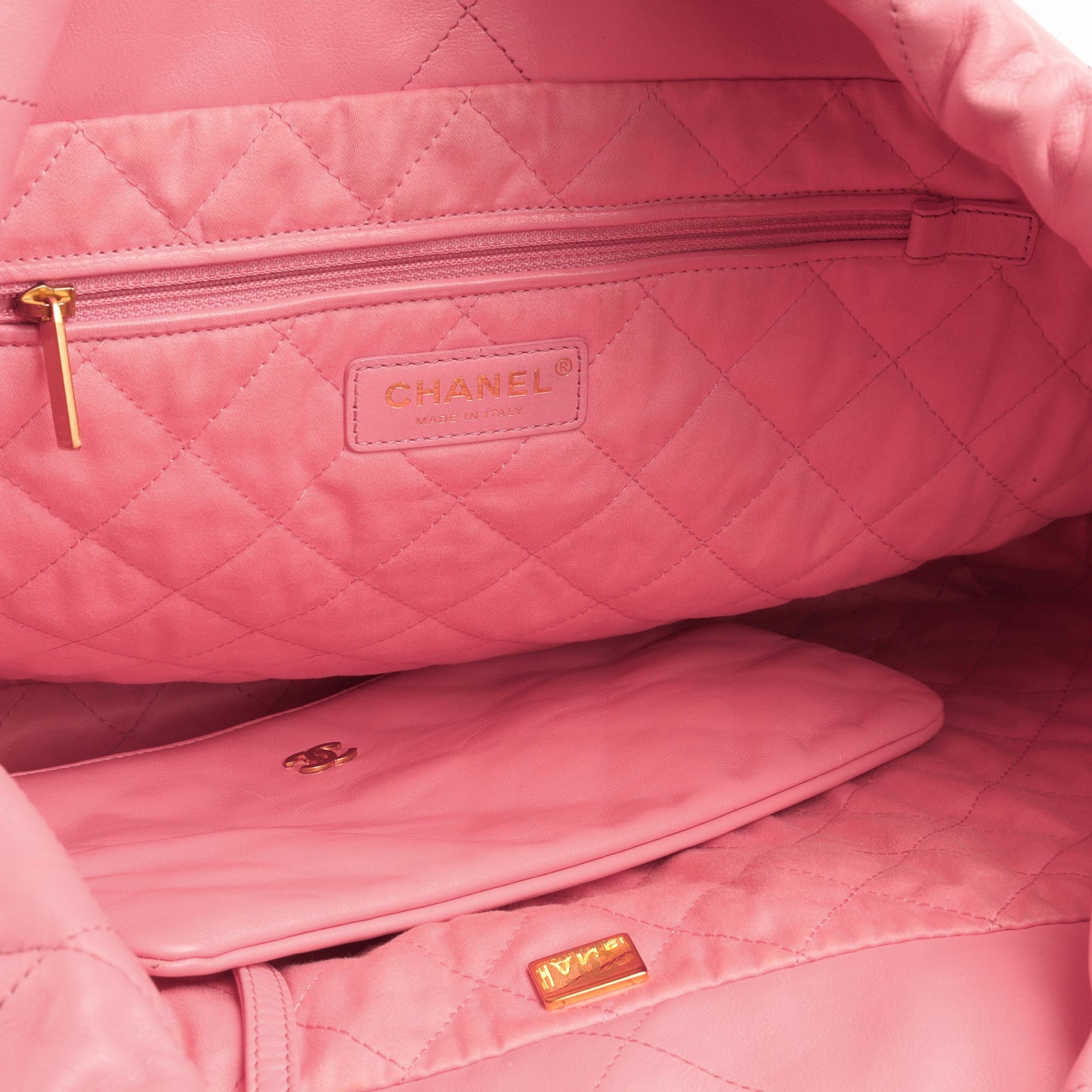 Chanel Luxury Calfskin Gold Tote Bag Style 2