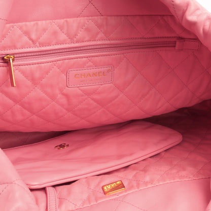 Chanel Luxury Calfskin Gold Tote Bag Style 2