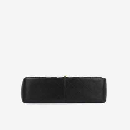 Chanel Classic Flap Lambskin Black Shoulder Bag Style 89