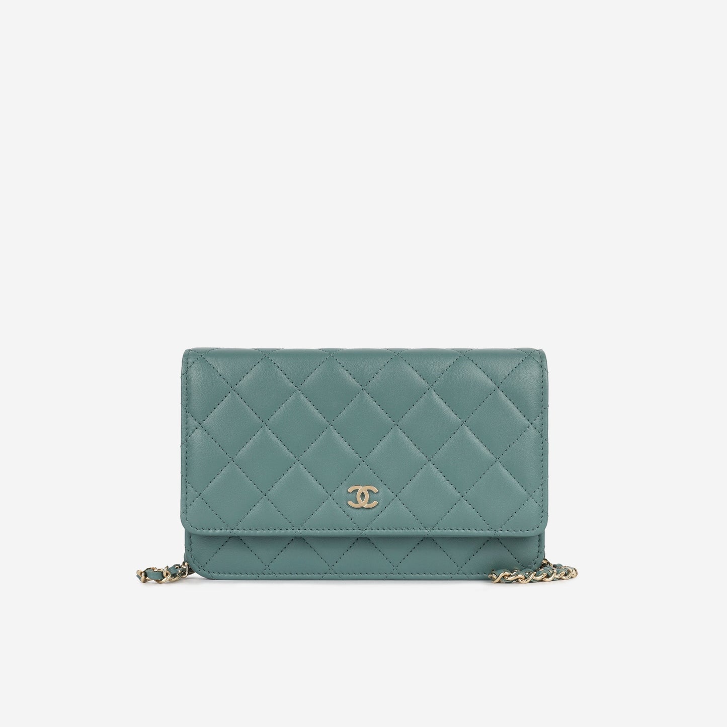 Chanel Wallet On Chain Lambskin Gold Crossbody Style 4