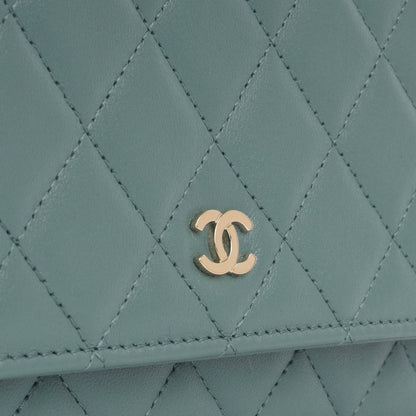 Chanel Wallet On Chain Lambskin Gold Crossbody Style 4