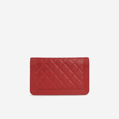 Chanel Boy Bag Lambskin Gold Crossbody