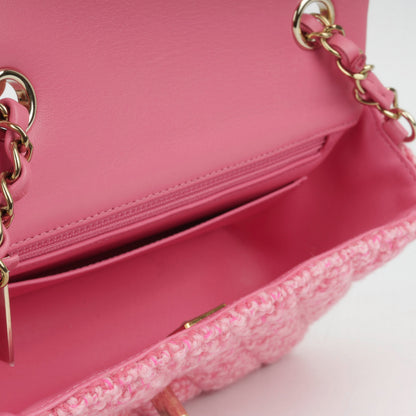 Chanel Mini Rectangular - Mixed Pink Tweed