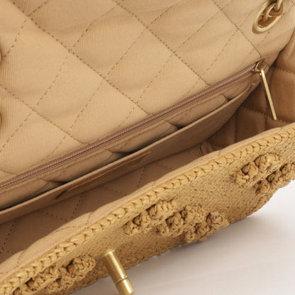 Chanel Classic Flap Lambskin Black Shoulder Bag Style 348
