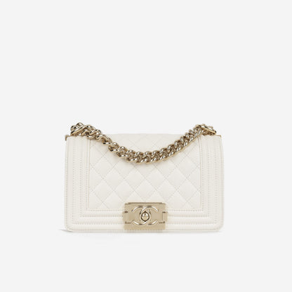 Chanel Boy Bag Lambskin Black Shoulder Bag Style 75