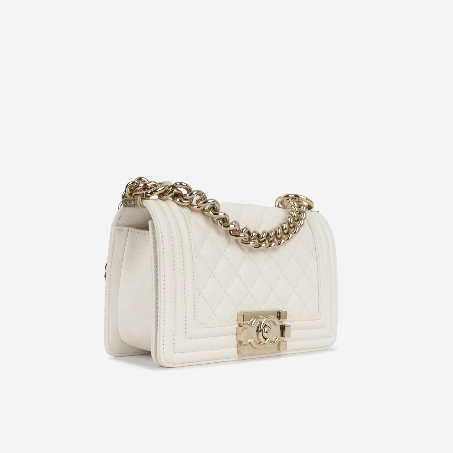 Chanel Boy Bag Lambskin Black Shoulder Bag Style 75