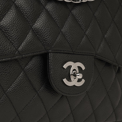 Chanel Classic Flap Lambskin Black Shoulder Bag Style 18