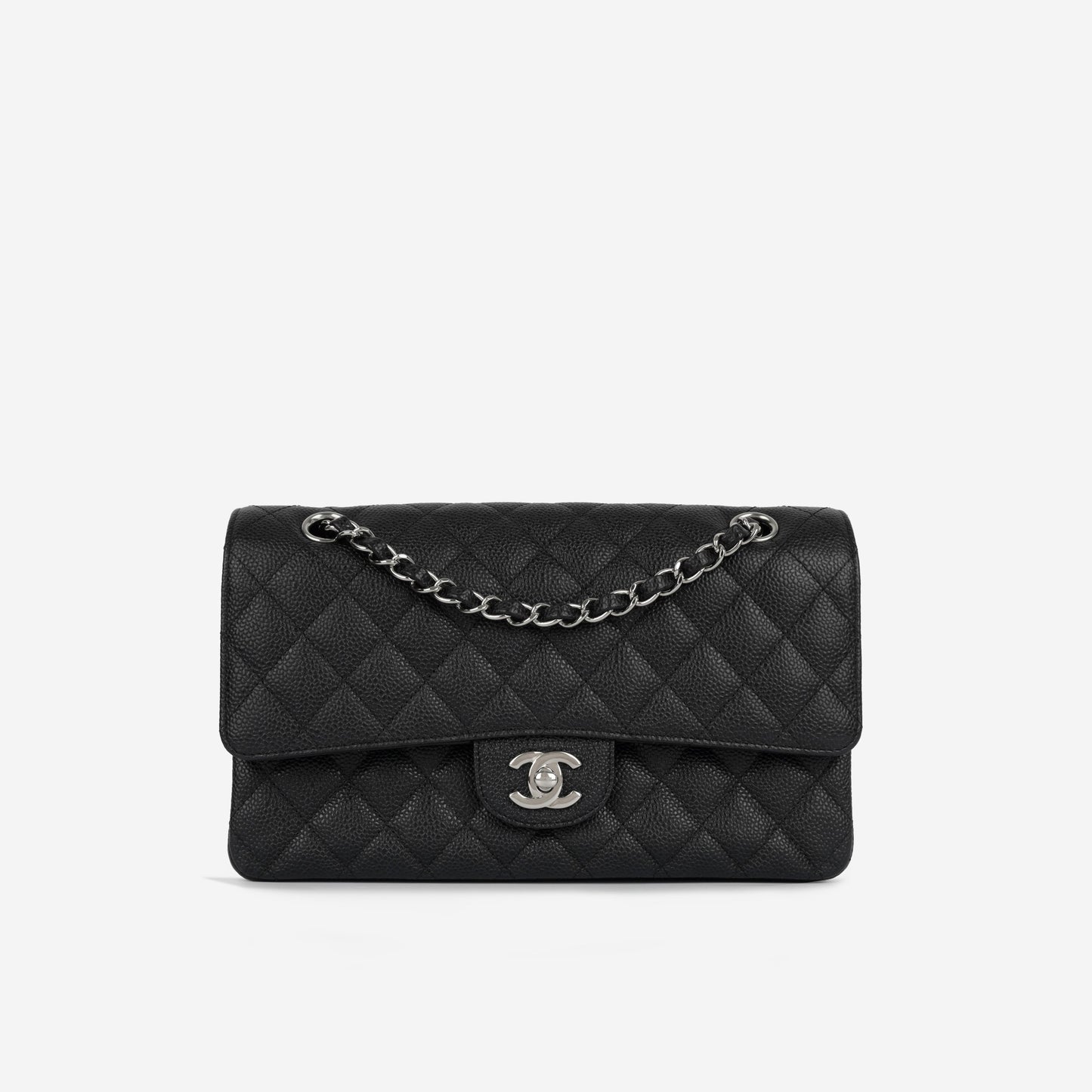 Chanel Classic Flap Lambskin Black Shoulder Bag Style 60