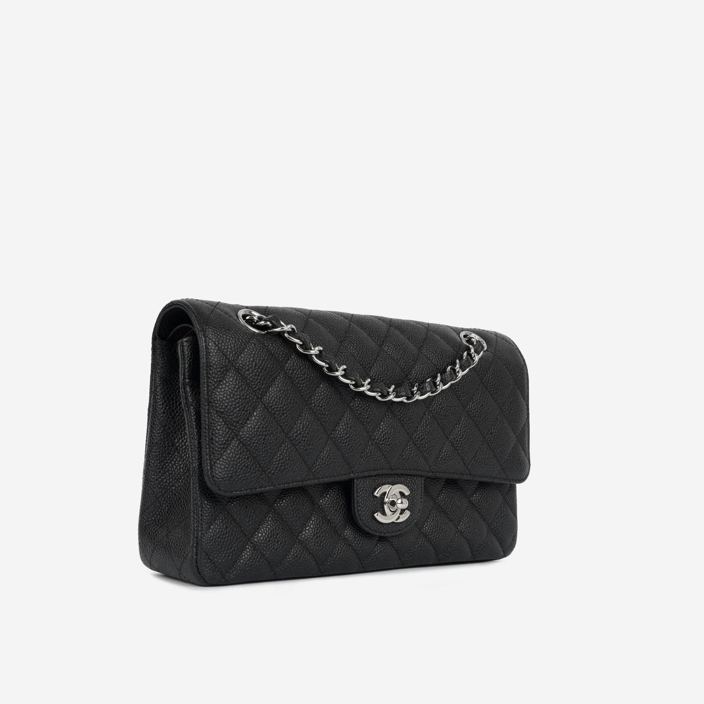 Chanel Classic Flap Lambskin Black Shoulder Bag Style 60