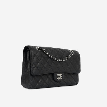 Chanel Classic Flap Lambskin Black Shoulder Bag Style 310