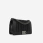 Chanel Boy Bag Lambskin Black Shoulder Bag Style 18