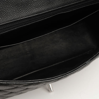Chanel Classic Flap Lambskin Black Shoulder Bag Style 17