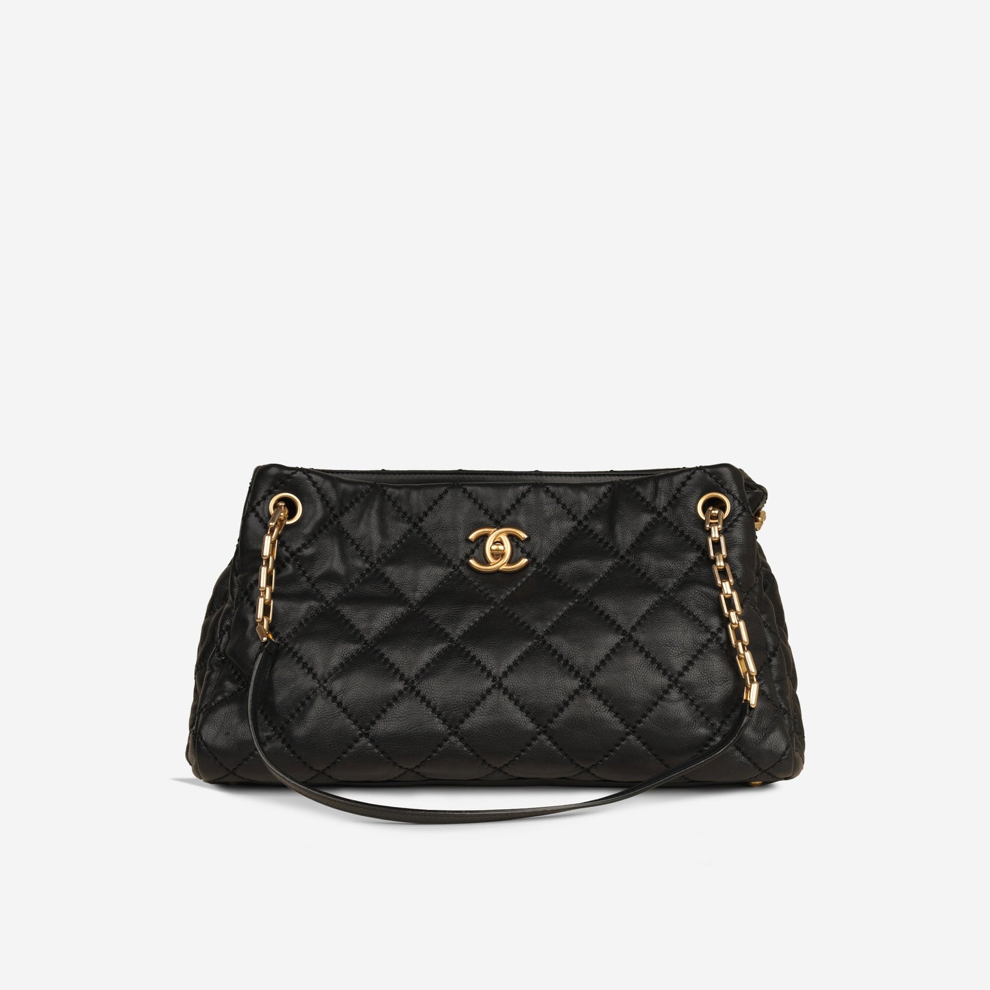 Chanel Retro Chain Tote - Black