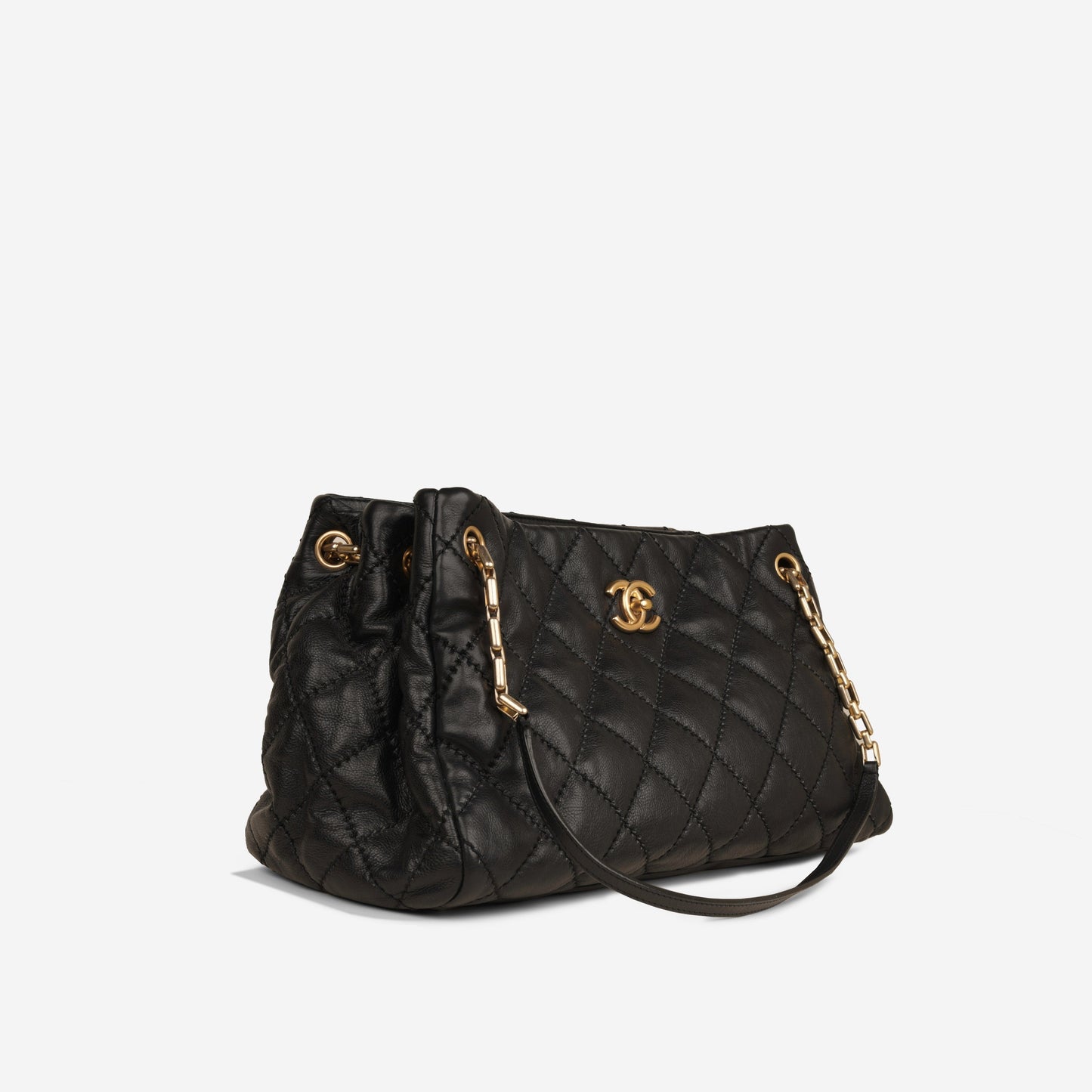Chanel Retro Chain Tote - Black