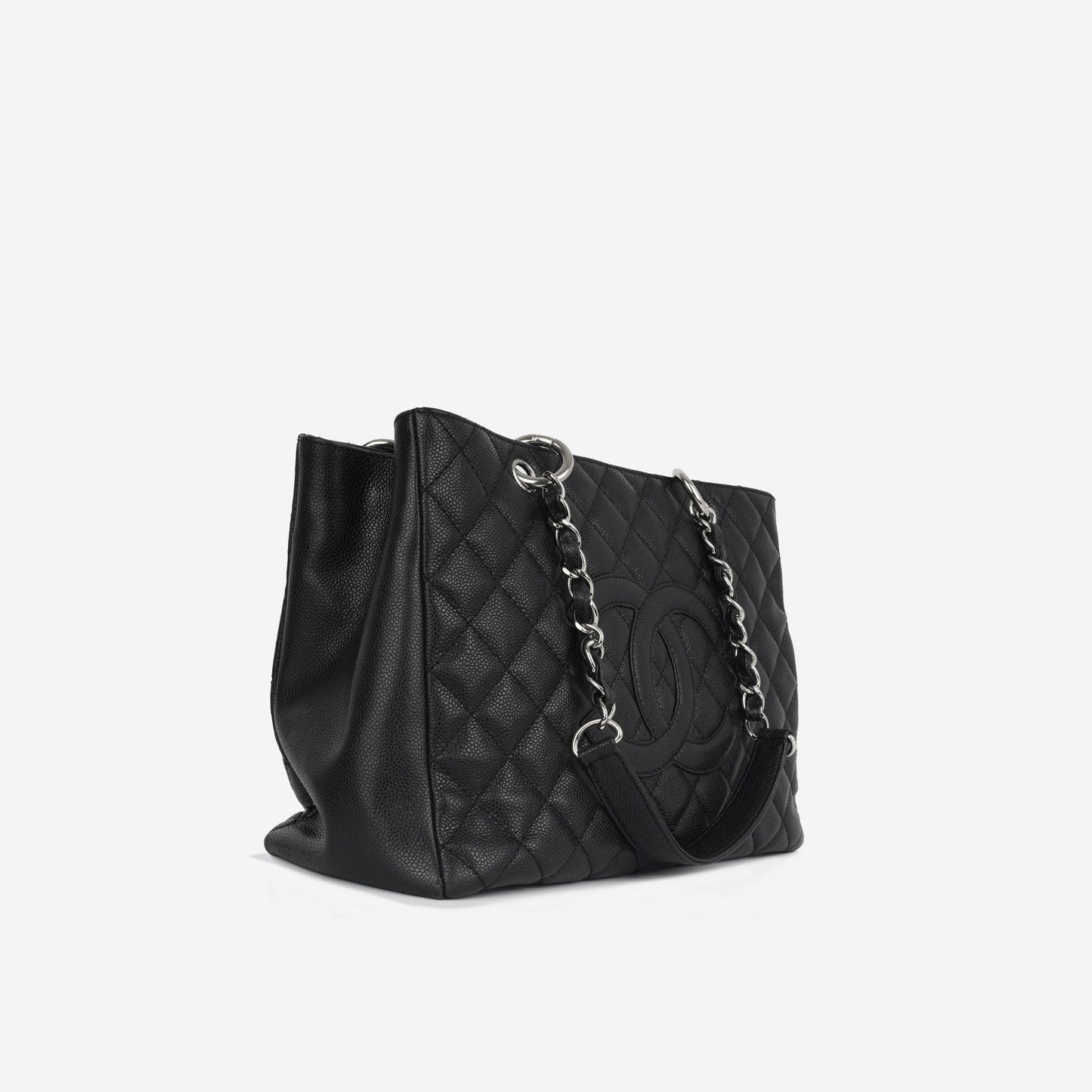 Chanel Shopping Tote Caviar Black Tote Bag Style 2