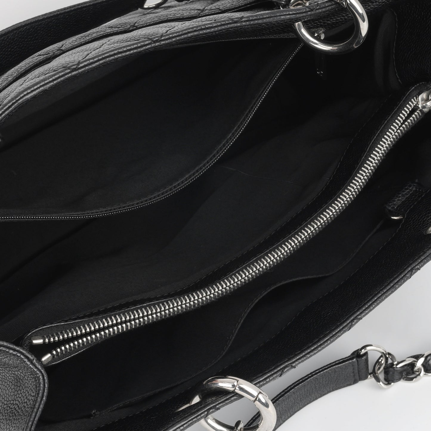 Chanel Shopping Tote Caviar Black Tote Bag Style 2