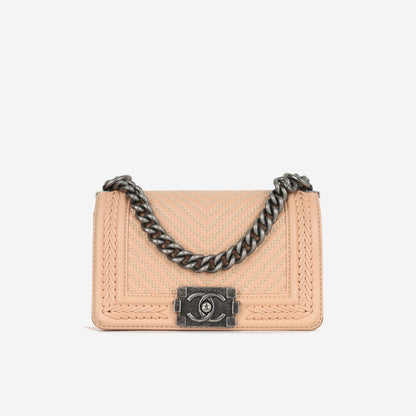 Chanel Boy Bag Lambskin Black Shoulder Bag Style 57