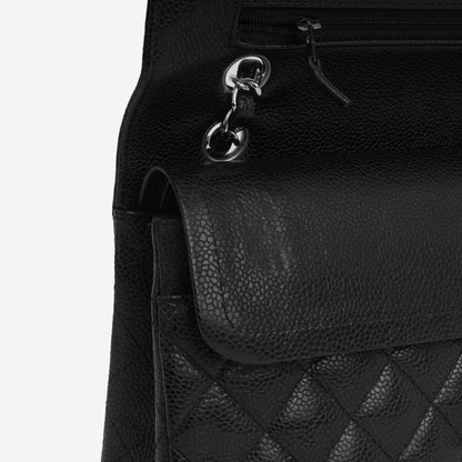 Chanel Classic Flap Lambskin Black Shoulder Bag Style 305