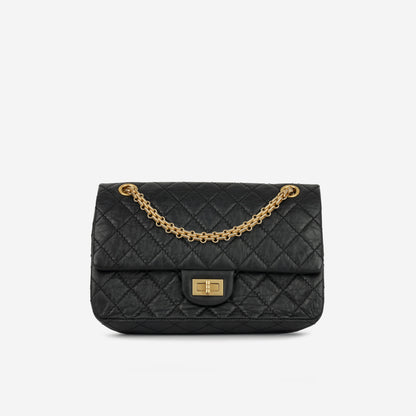 Chanel Classic Flap Lambskin Black Shoulder Bag Style 9