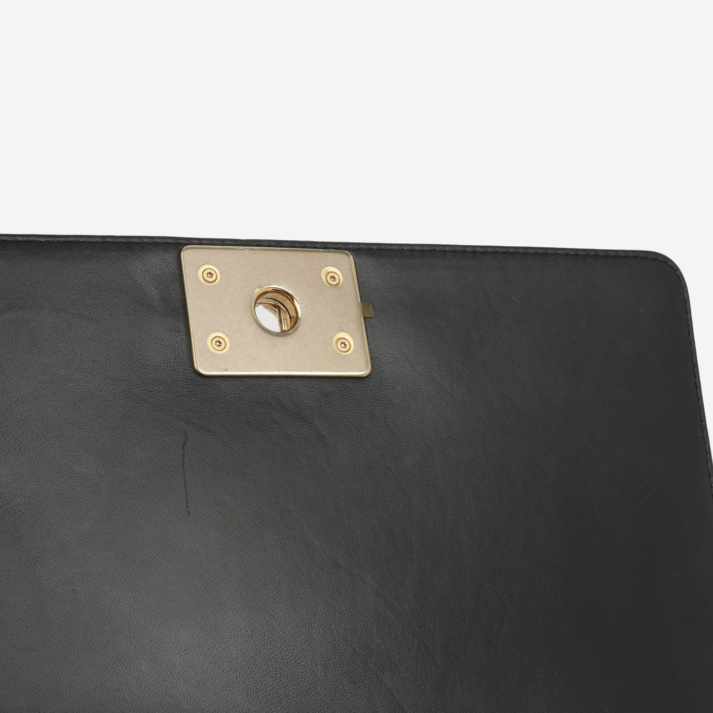 Chanel Boy Bag Lambskin Black Shoulder Bag Style 47