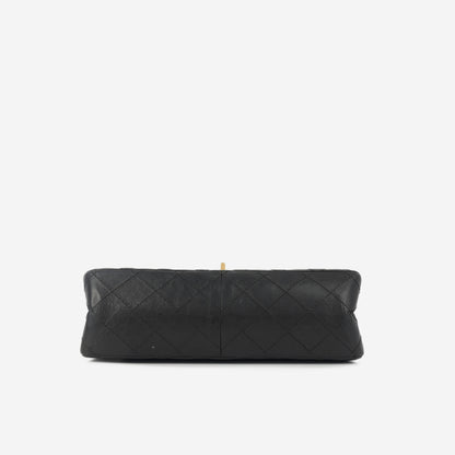 Chanel Classic Flap Calfskin Black Shoulder Bag Style 21