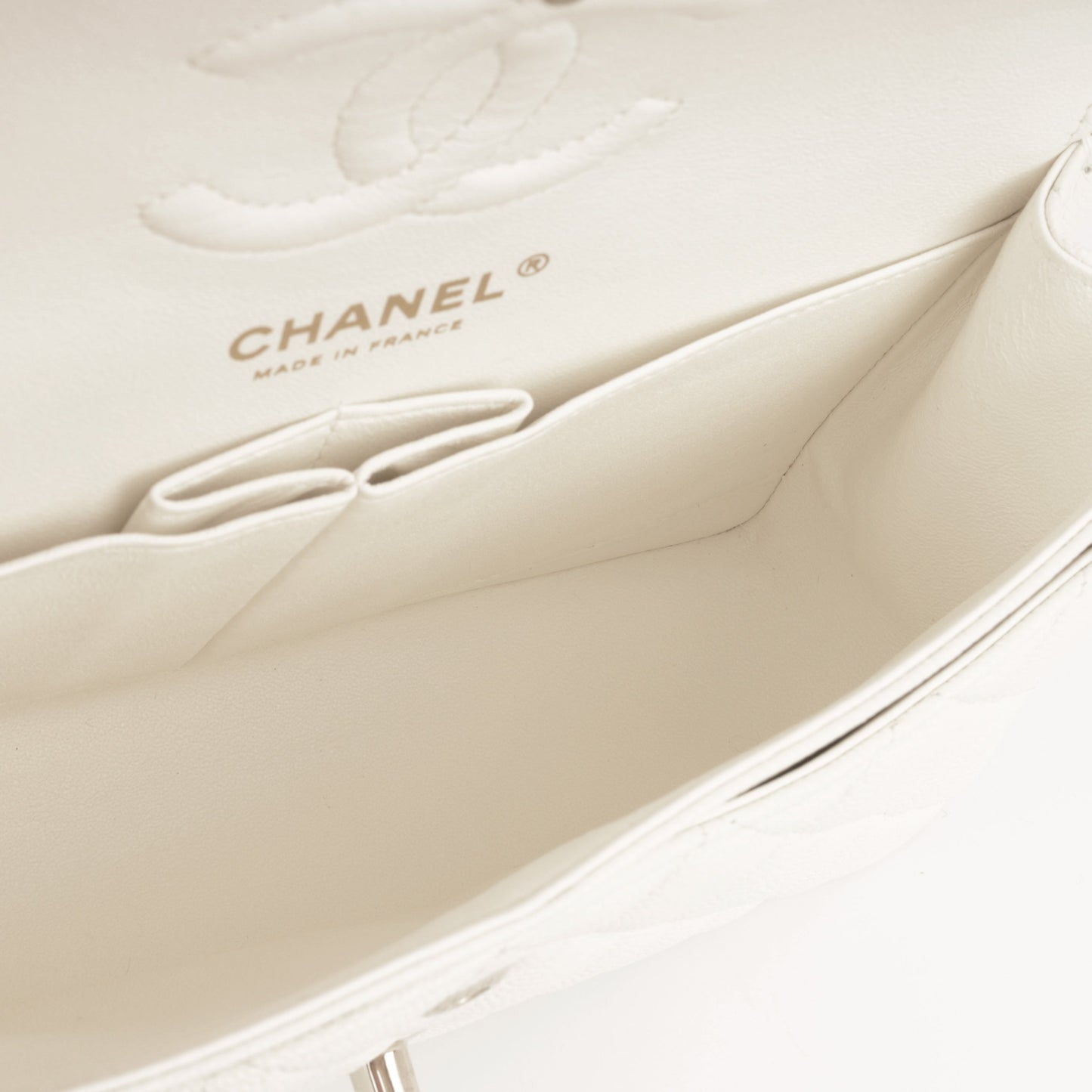 Chanel Classic Flap Lambskin Gold Shoulder Bag Style 136