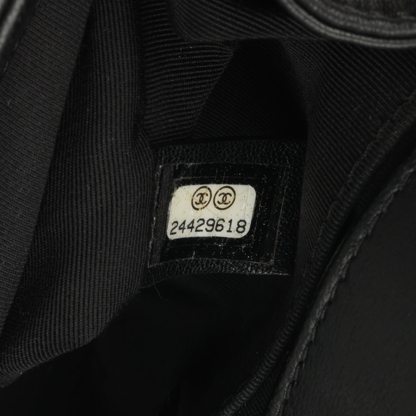 Chanel Boy Bag Lambskin Black Shoulder Bag Style 46