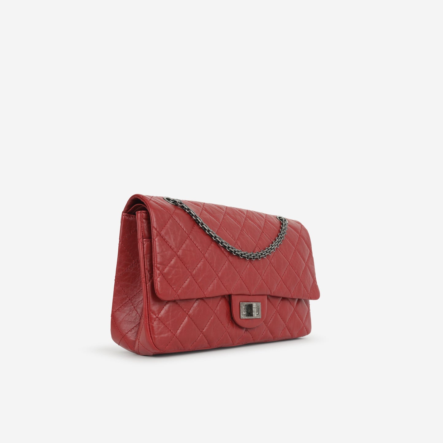 Chanel Classic Flap Lambskin Red Shoulder Bag Style 2