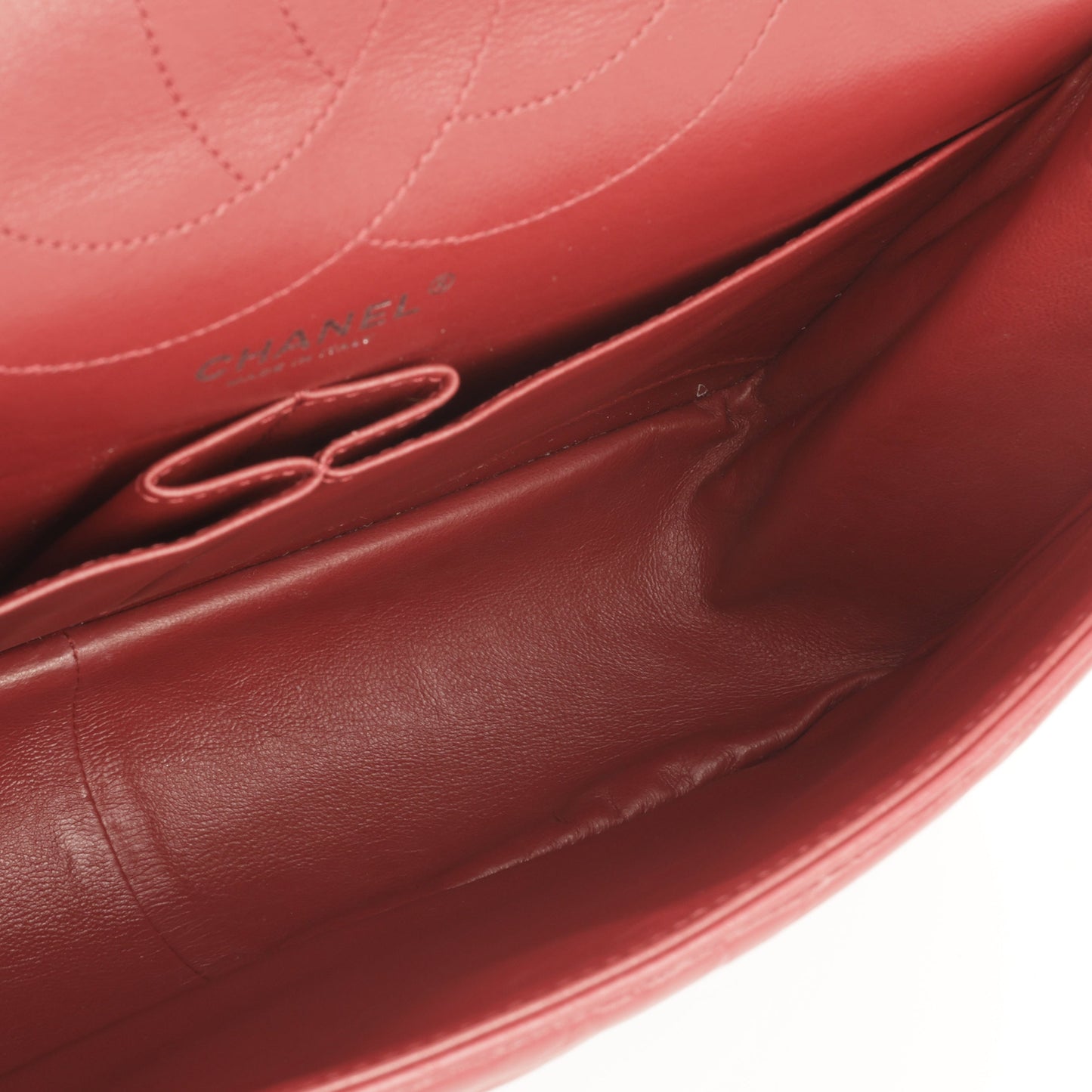 Chanel Classic Flap Lambskin Red Shoulder Bag Style 2