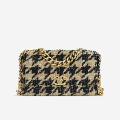 Chanel Chanel 19 Tweed Black Shoulder Bag Style 10