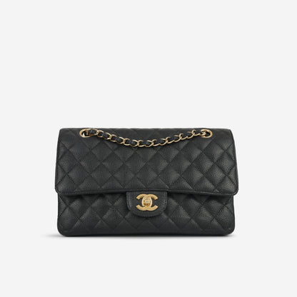 Chanel Classic Flap Lambskin Black Shoulder Bag Style 319