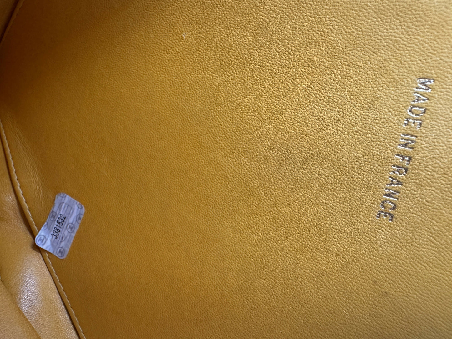 Chanel 1995 Barbie Yellow Heart Vanity Bag