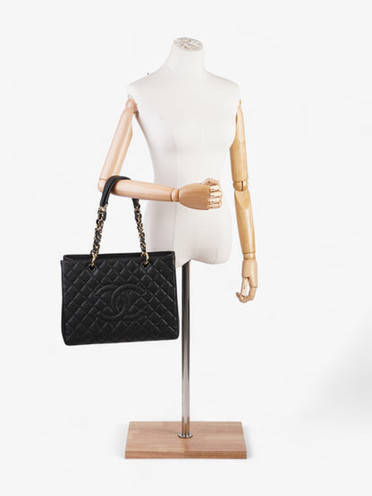 Chanel Grand Shopper Black Caviar Leather
