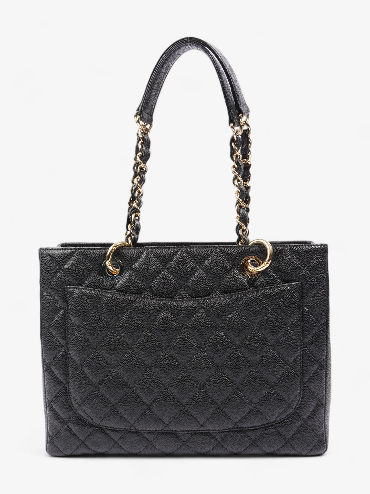 Chanel Grand Shopper Black Caviar Leather