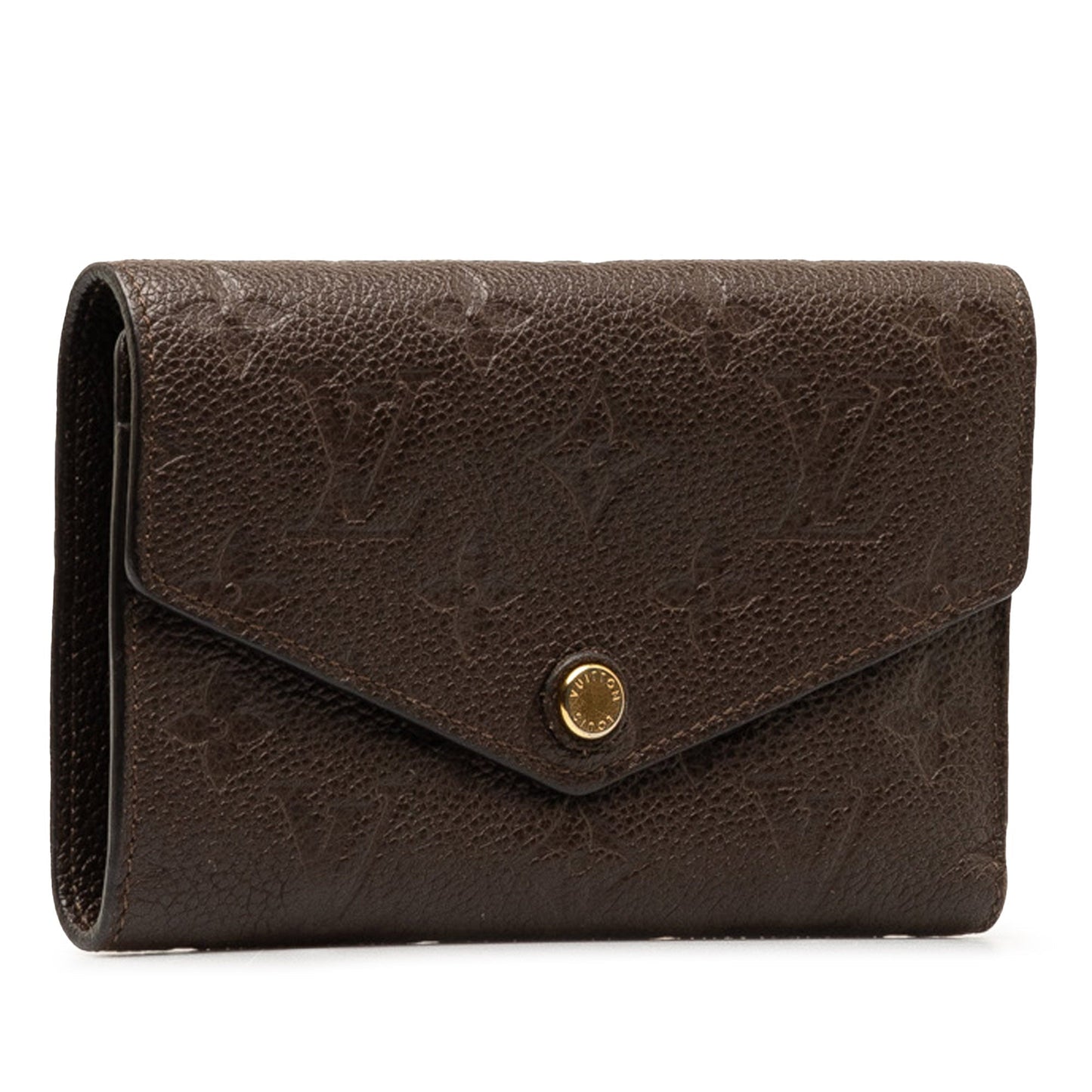 Brown Louis Vuitton Monogram Empreinte Portefeuille Curieuse Wallet