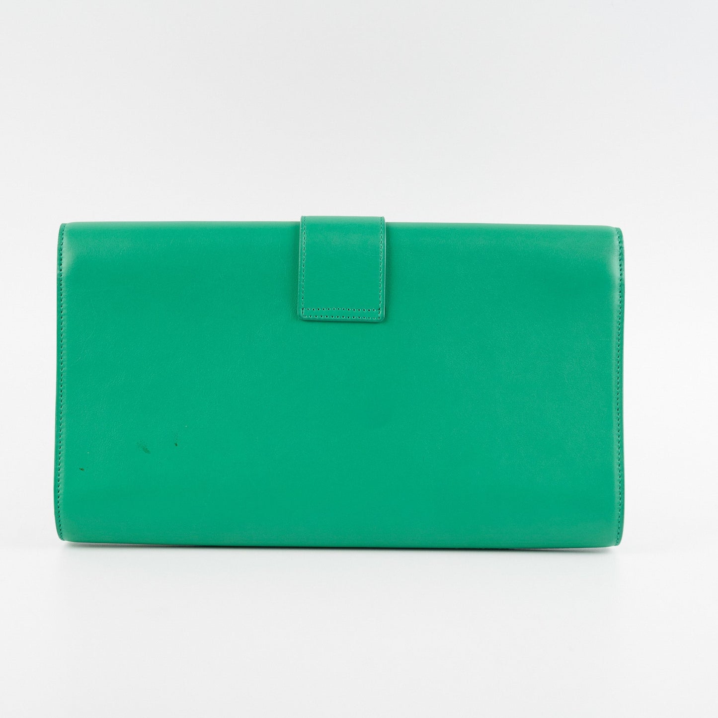 Saint Laurent Luxury Leather Red Clutch Red