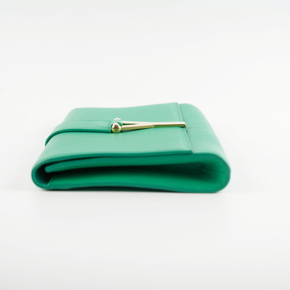 Saint Laurent Luxury Leather Red Clutch Red