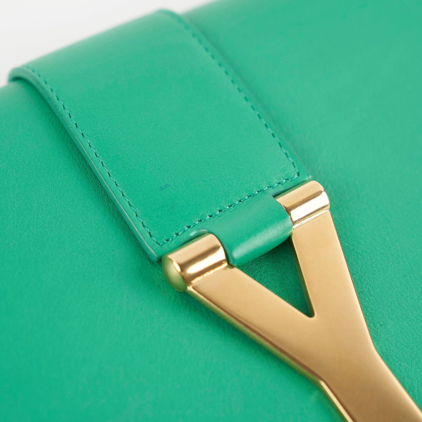 Saint Laurent Luxury Leather Red Clutch Red