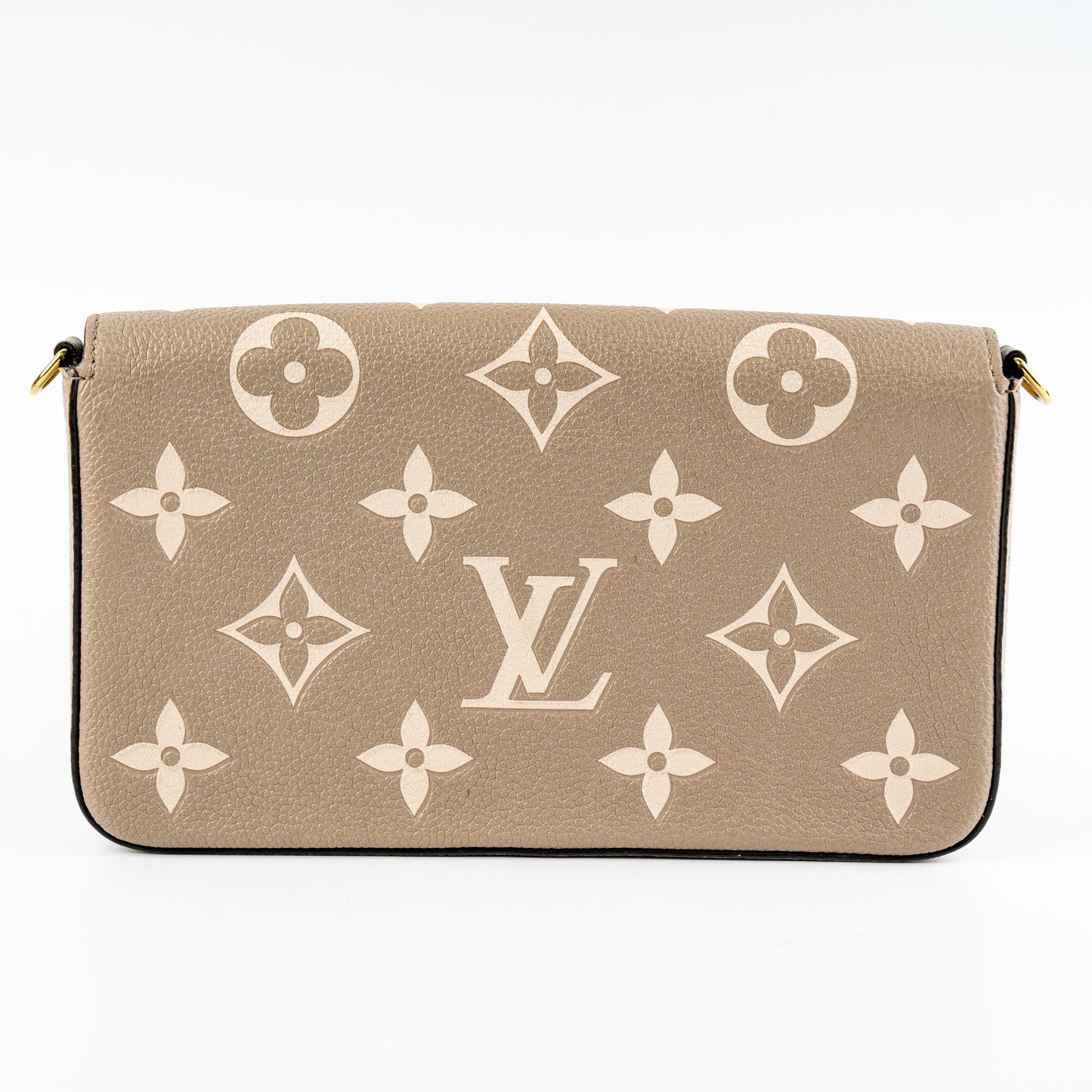 Louis Vuitton Felicie Pochette Beige Empreinte Crossbody Bag