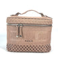 Christian Dior Handbag canvas pink logo mesh vanity bag Women