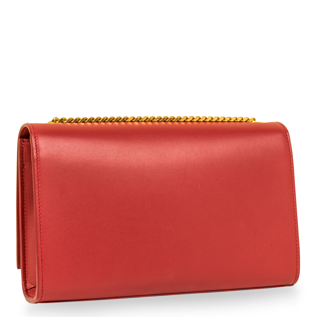 Saint Laurent Kate Leather Red Shoulder Bag Style 14