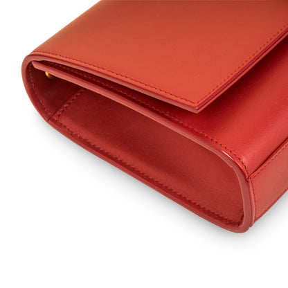 Saint Laurent Kate Leather Red Shoulder Bag Style 14
