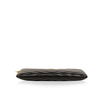 Saint Laurent Luxury Leather Red Clutch Style 10