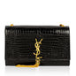 Saint Laurent Kate Crocodile Red Shoulder Bag